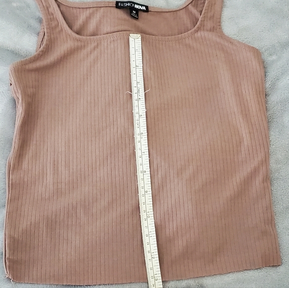 Cropped Beige Tank Top in Medium - Picture 7 of 7